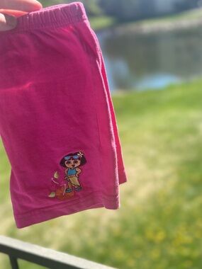 Y2K Toddler Pink Biker Shorts 3T Dora The Explorer Embroidery RARE 💗